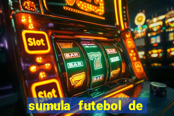 sumula futebol de campo word